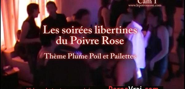  Part 04 Spy cam french private party! Camera espion plumes poils paillettes